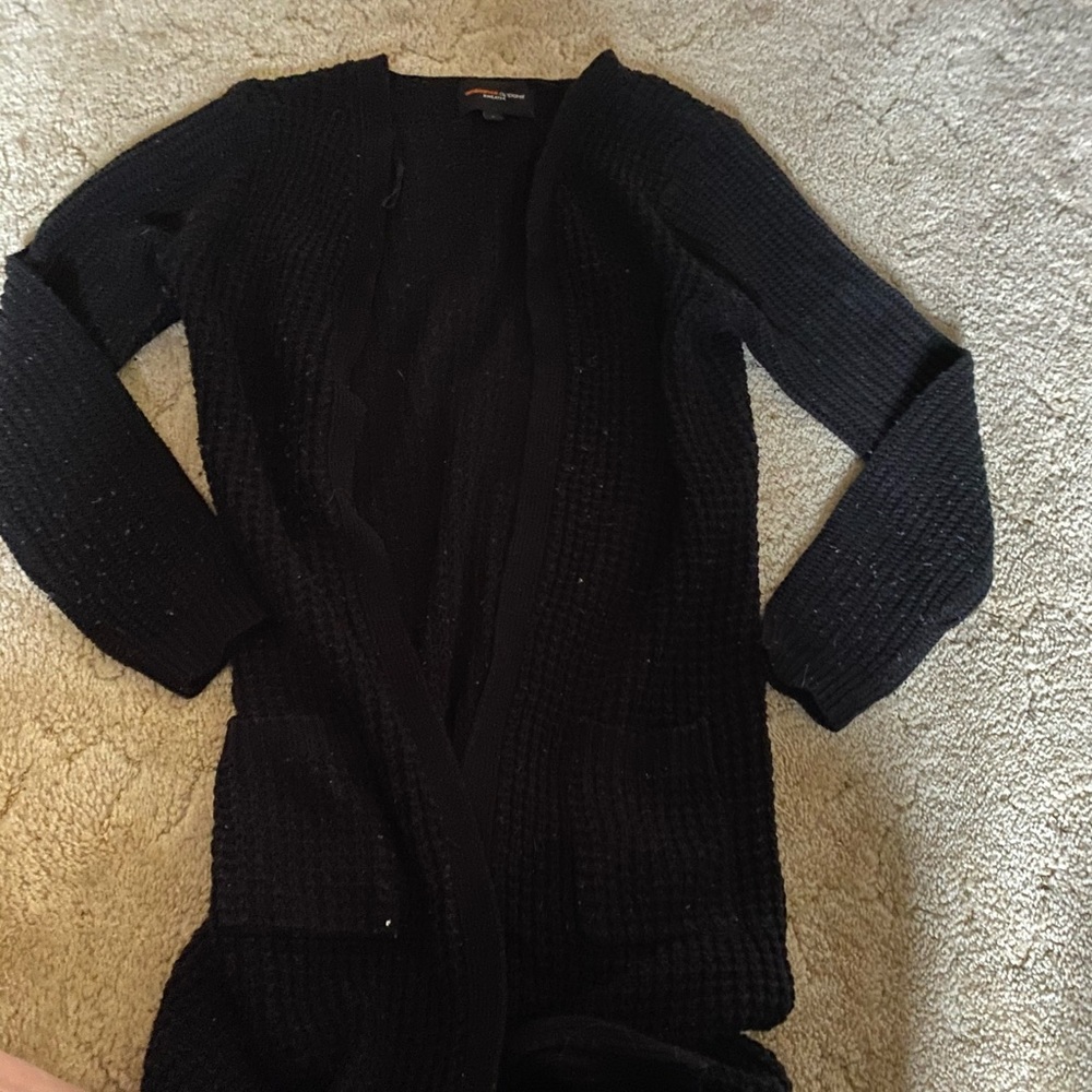 Black Long Cardigan